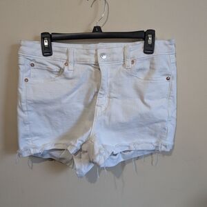 White Denim Women Shorts